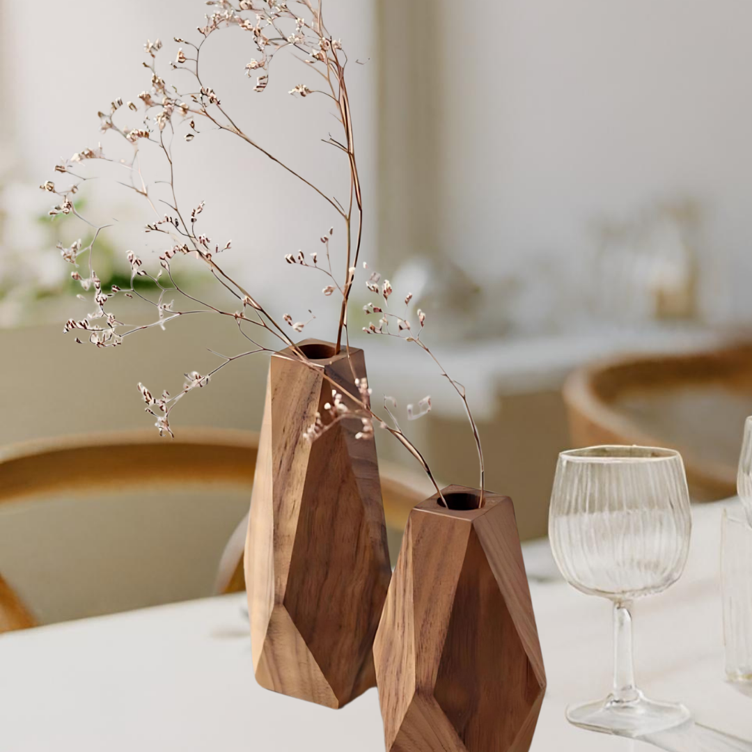 Sleek Silhouette Wood Planter