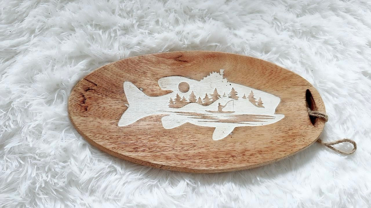 Handcrafted Wooden Serving and Chopping Board Set