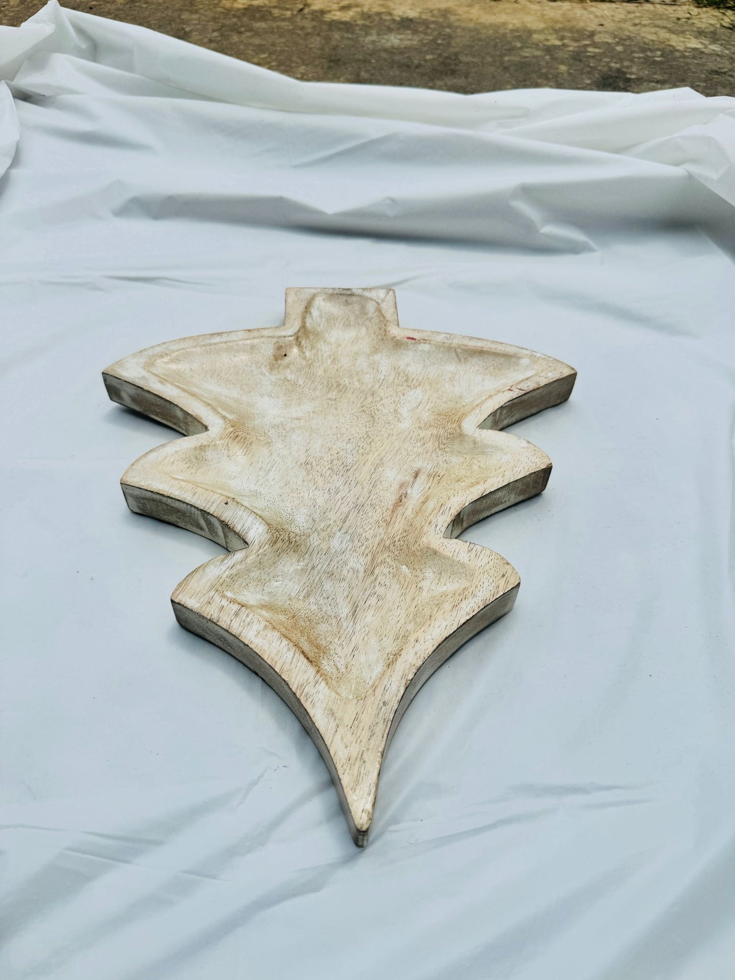 Handcrafted Wooden Christmas Tree Tray