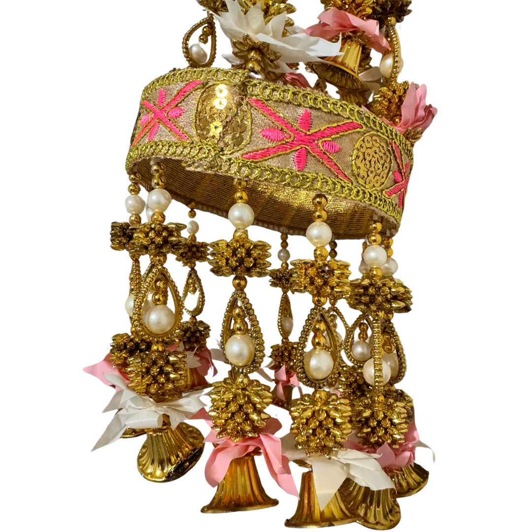 Delicate Pink Pearl Jhumar | Pink Pearl Jhumar | Decorvana